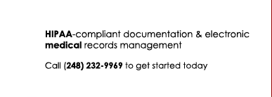 HIPAA compliant services, call (800) 889-3657